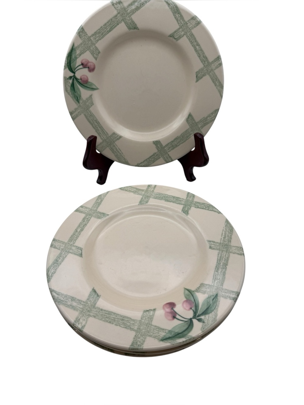 Pfaltzgraff “Garden Party “ salad,dessert, bread plates set of 4